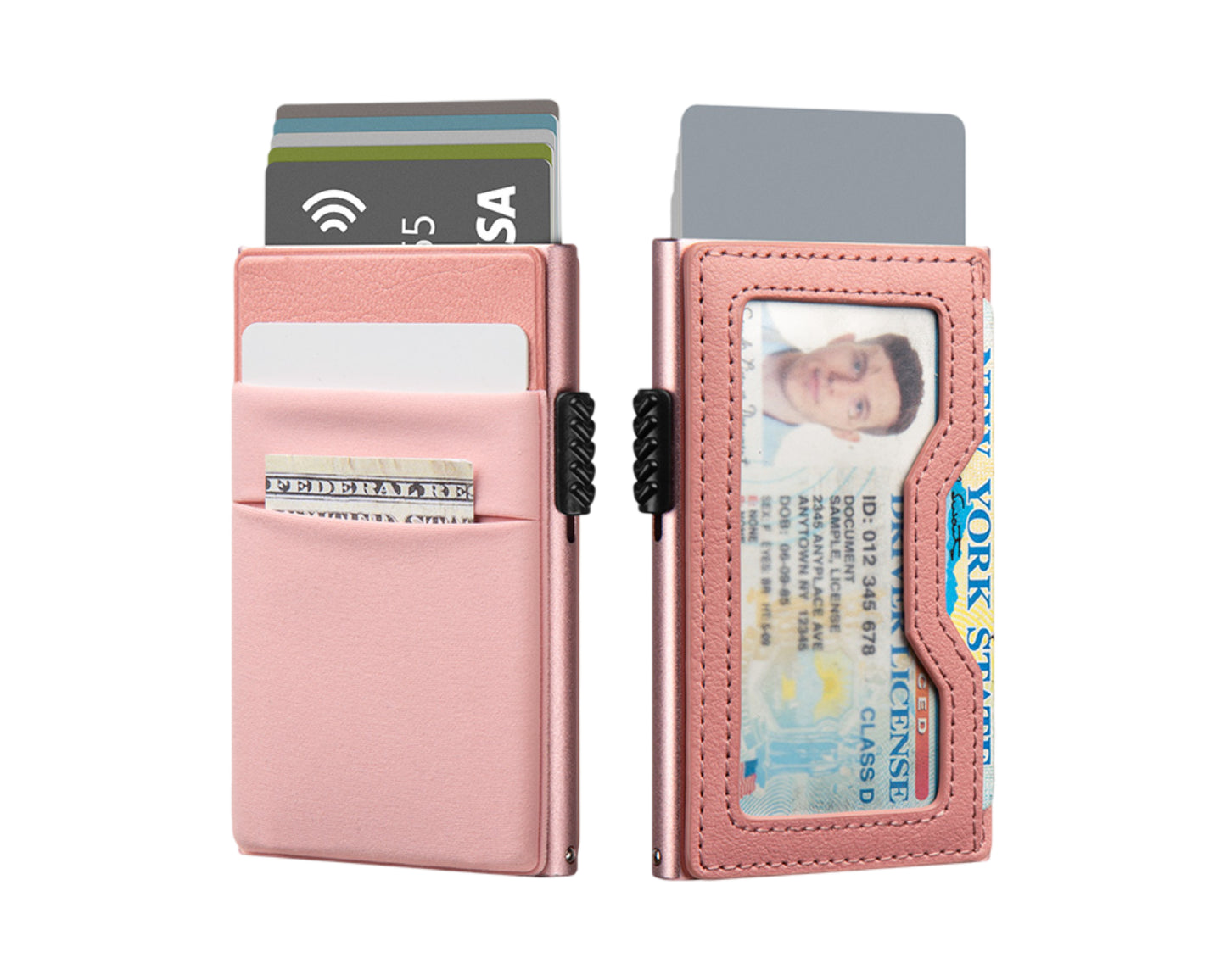 Men's Wallet Slim Mens Wallet RFID Blocking Front Pocket Card ID Holder for Airtag