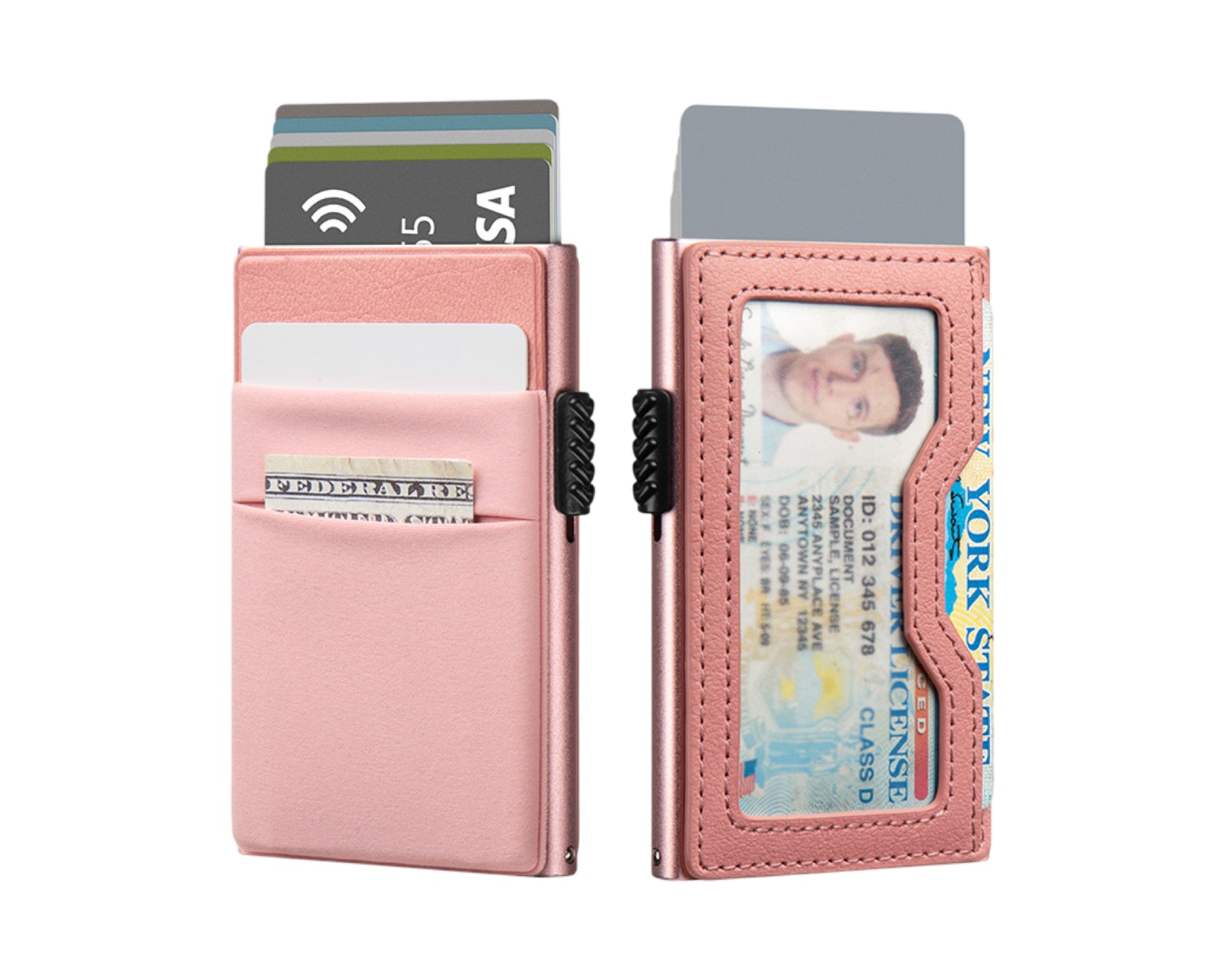 Men's Wallet Slim Mens Wallet RFID Blocking Front Pocket Card ID Holder for Airtag