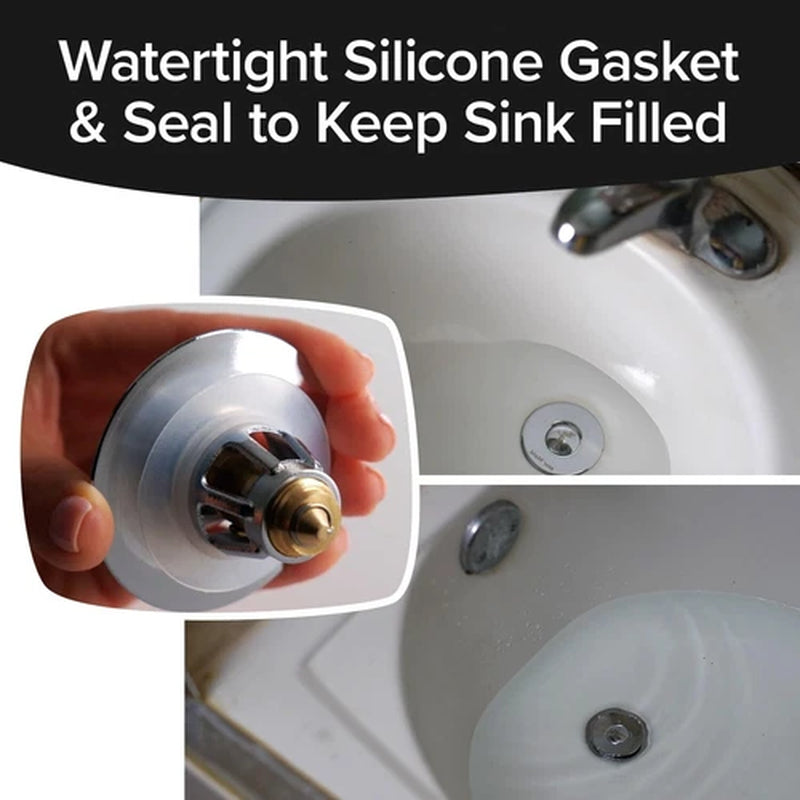 2 in 1 Drain Magic Universal Sink Stopper, Instantly Replace Broken Stoppers USA