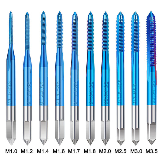 11Pcs Micro Taps Bits Mini Machine Screw Drill Tap Set Metric Thread Screws Tap