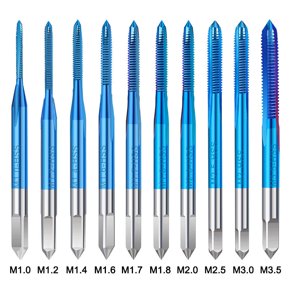 11Pcs Micro Taps Bits Mini Machine Screw Drill Tap Set Metric Thread Screws Tap