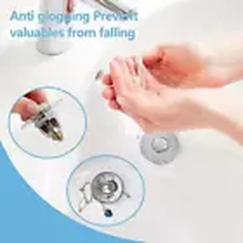 2 in 1 Drain Magic Universal Sink Stopper, Instantly Replace Broken Stoppers USA