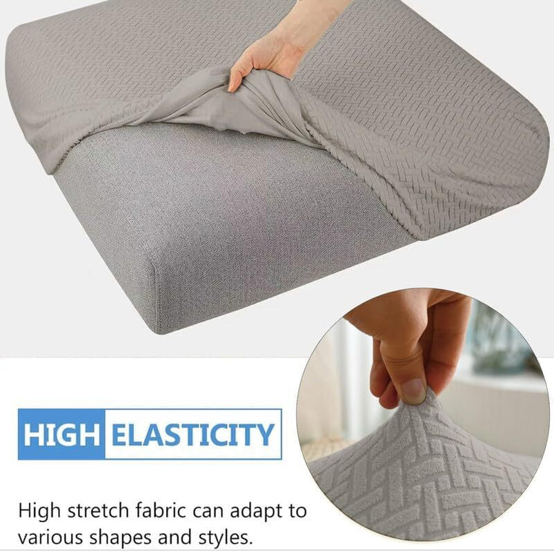 2pcs 100% Waterproof Patio Stretch Sofa Cushion Covers Outdoor Chair Cushion Covers