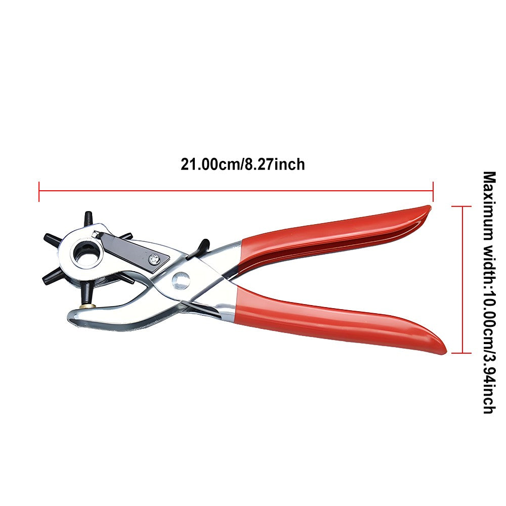 Heavy Duty Leather Hole Punch Tool Multi Size Plier for Belt Collar Strap Fabric