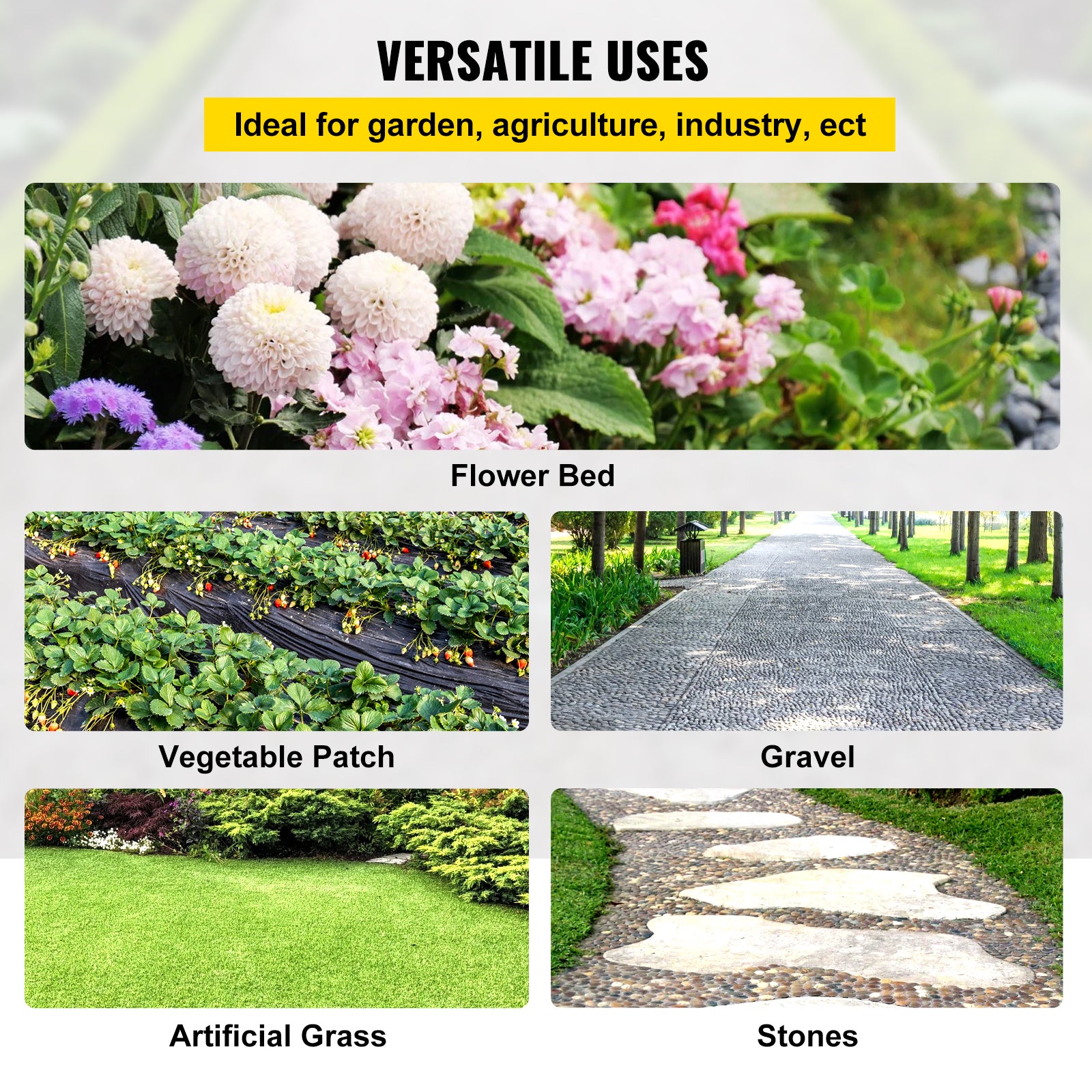 Heavy-Duty Weed Barrier Fabric – 3.2oz Woven Landscape Ground Cover (3x50ft / 3x100ft)