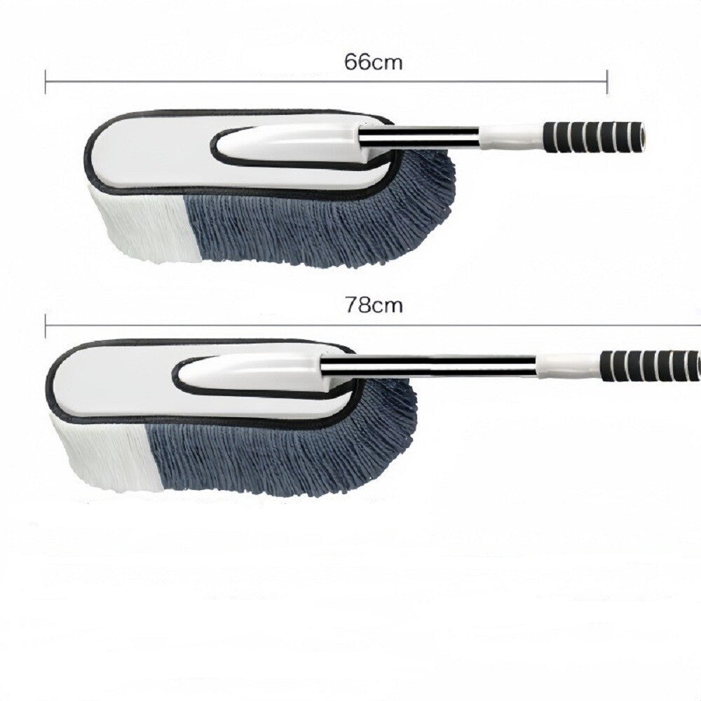 3PCS Microfiber Car Duster Cleaning Brush Exterior Anti-Scratch with Extendable