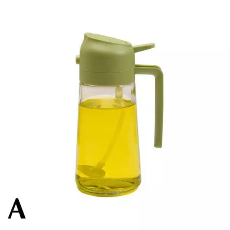 2-In-1 450ML Glass Oil Sprayer and Dispenser Spray Bottle Cooking Dispensers