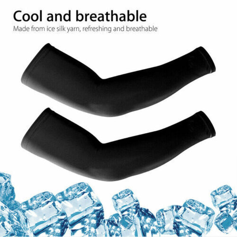 5 Pairs Cooling Arm Sleeves Cover UV Sun Protection Sports Outdoor for Men Women