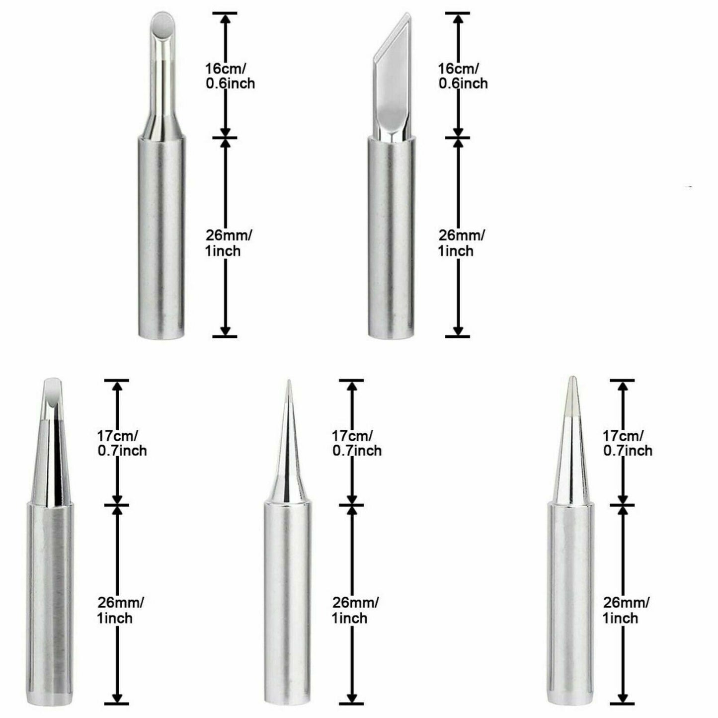 10Pcs Solder Screwdriver Iron Tip 900M-T for Hakko Soldering Station Tool Set