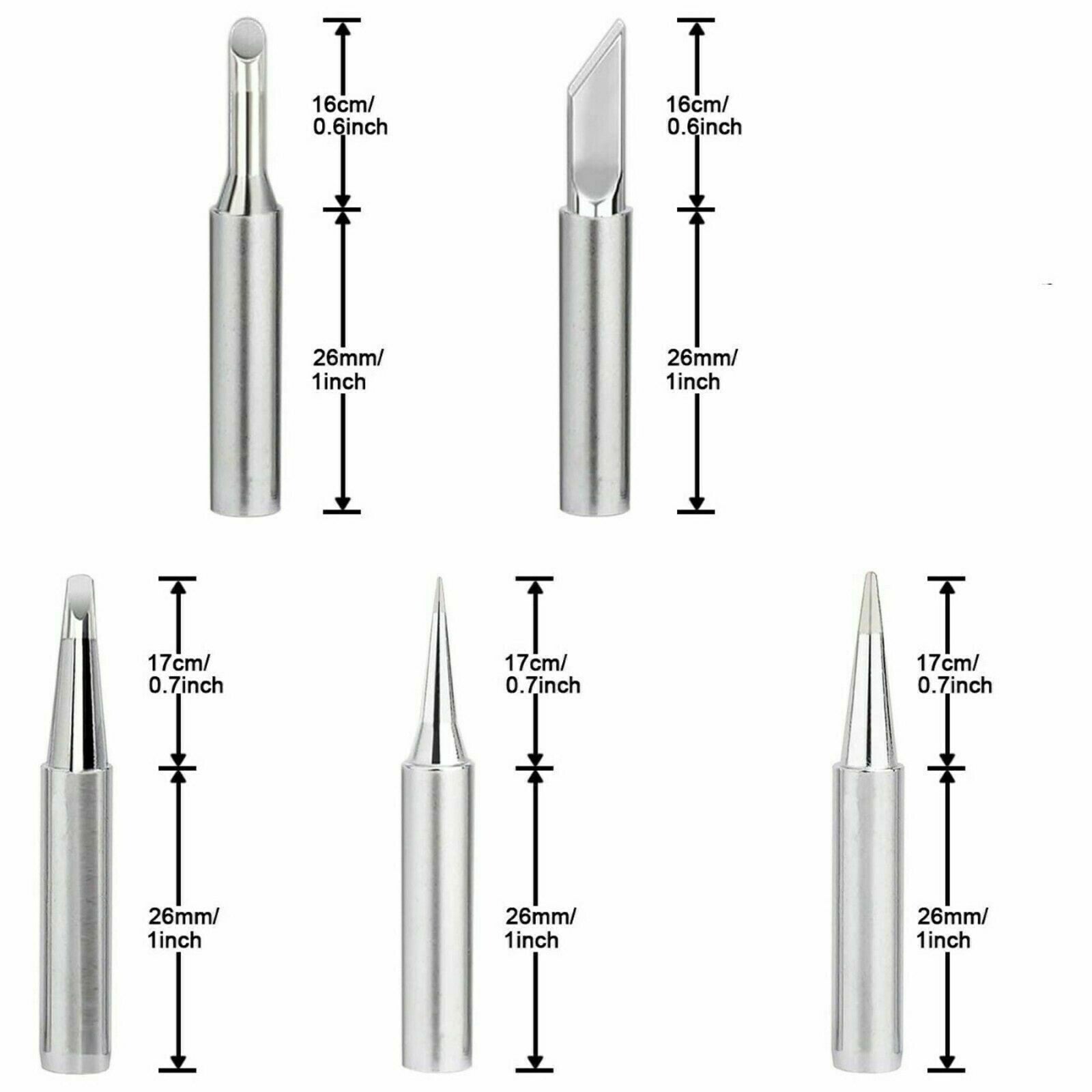 10Pcs Solder Screwdriver Iron Tip 900M-T for Hakko Soldering Station Tool Set