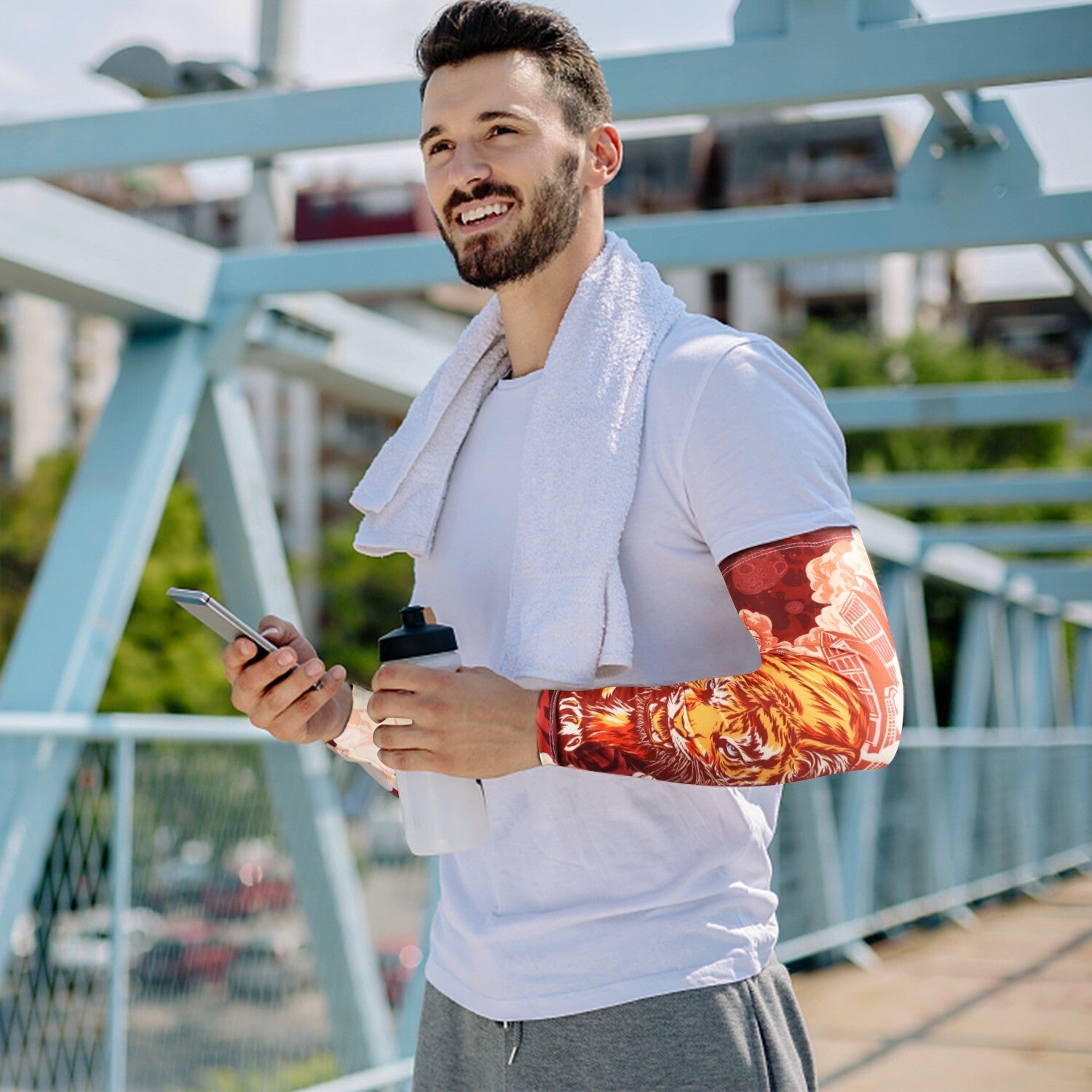 3 Pair Cooling Arm Sleeves Cover UV Sun Protection Cycling Running for Men Women
