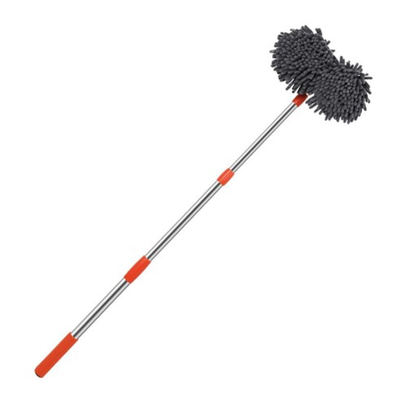 360° Rotation Head Microfiber Car Wash Brush Cleaning Mop Auto Truck Long Handle
