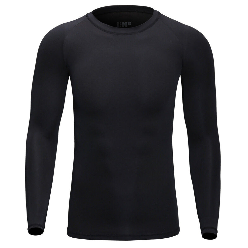 Mens Longsleeve Armour Base Layer Top Full Sleeve Gym Sports Shirt 