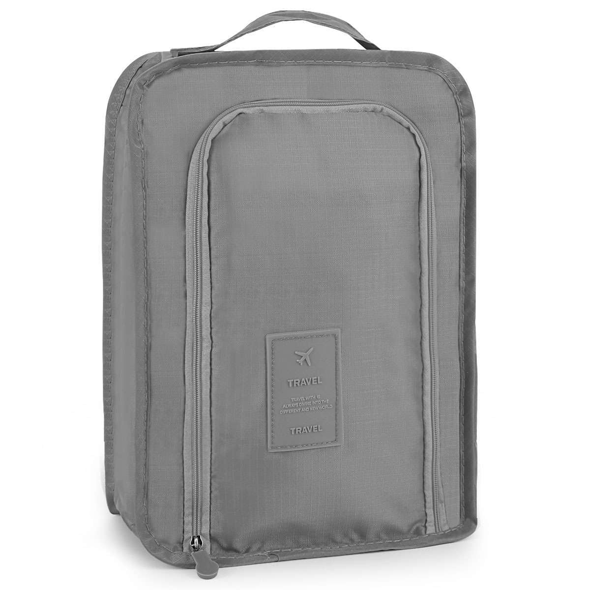 Golf Shoes Bag Zipped Sports Bag Shoe Carrying Case Breathable W/ Top-Handle