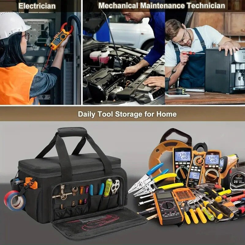 14"Durable Heavy Duty Durable Portable Tool Storage Bag Organizer,Larg