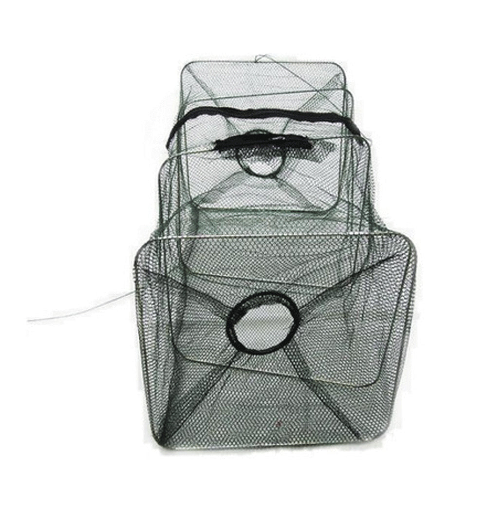 Fishing Bait Trap Fish Net Cast Dip Cage Crab Minnow Crawdad Shrimp Foldable