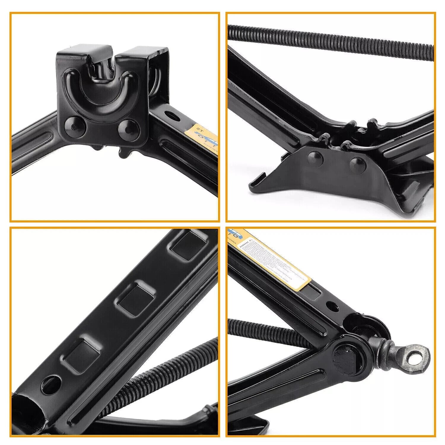2 Ton Scissor Jack Handle Crank Wheel Lug Wrench Tool Kit Car Garage Tire✨