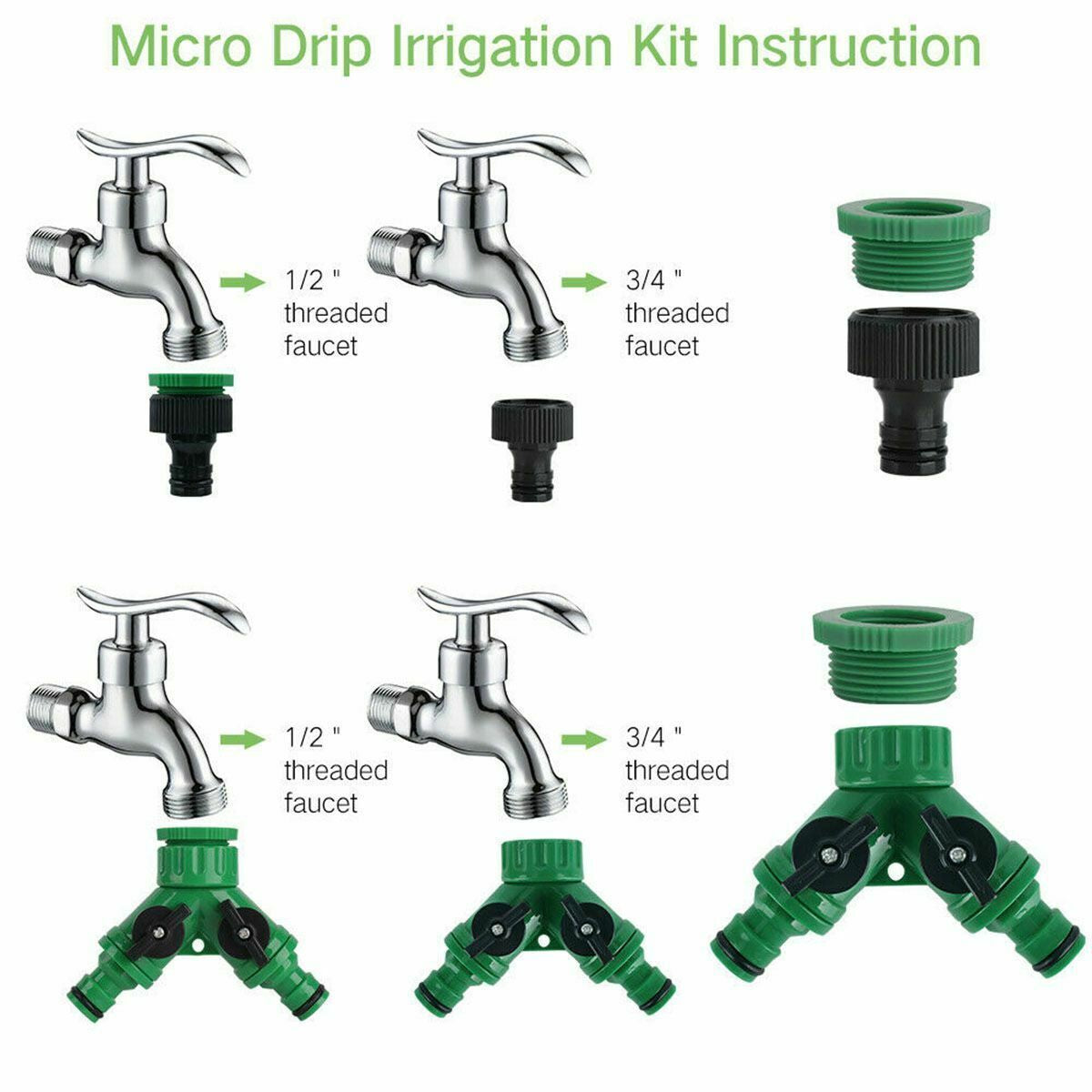 100Ft Misting Cooling Outdoor System Patio Garden Mister Nozzle Water Irrigation