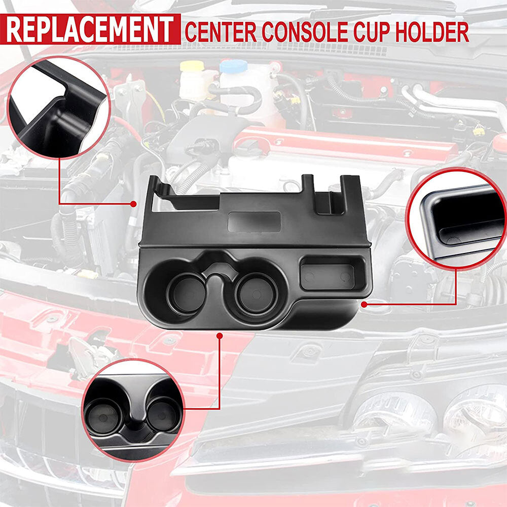 Center Console Cup Holder Matte Black Fit for 1999-2001 Dodge Ram 1500 2500 3500 