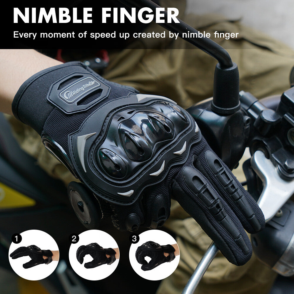 Motorcycle Gloves for Men Women Full Finger Touchscreen Motorbike Riding Gloves