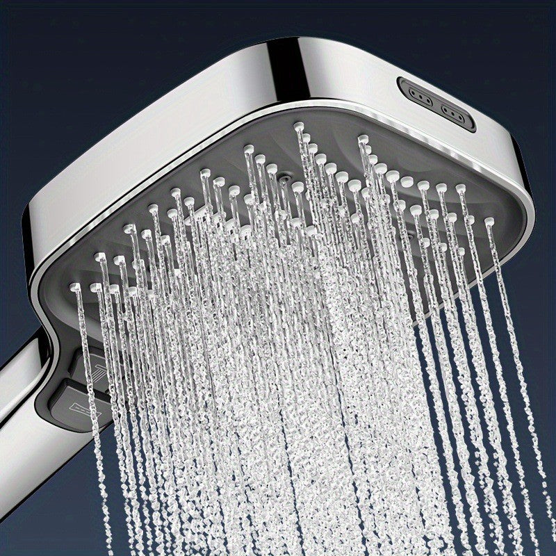 High Pressure Shower Head 8 Settings Handheld Shower Spray with 5 FT Hose+Holder