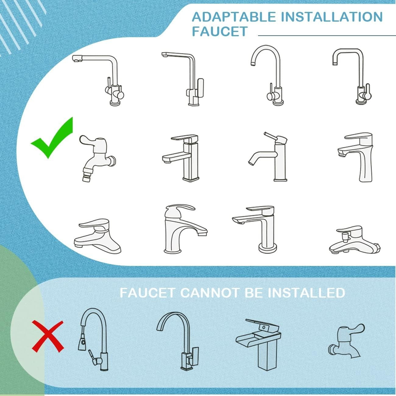 Universal 1440° Swivel Extension Faucet Rotate Robotic Arm Tap Extenders 2 Mode