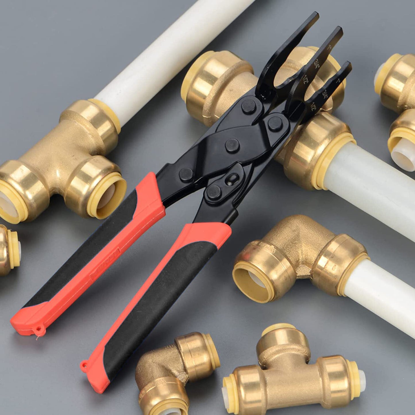 Disconnect Tong Tool for Push to Connect 1/2'' 3/4'' 1'' Fittings Removal Tool