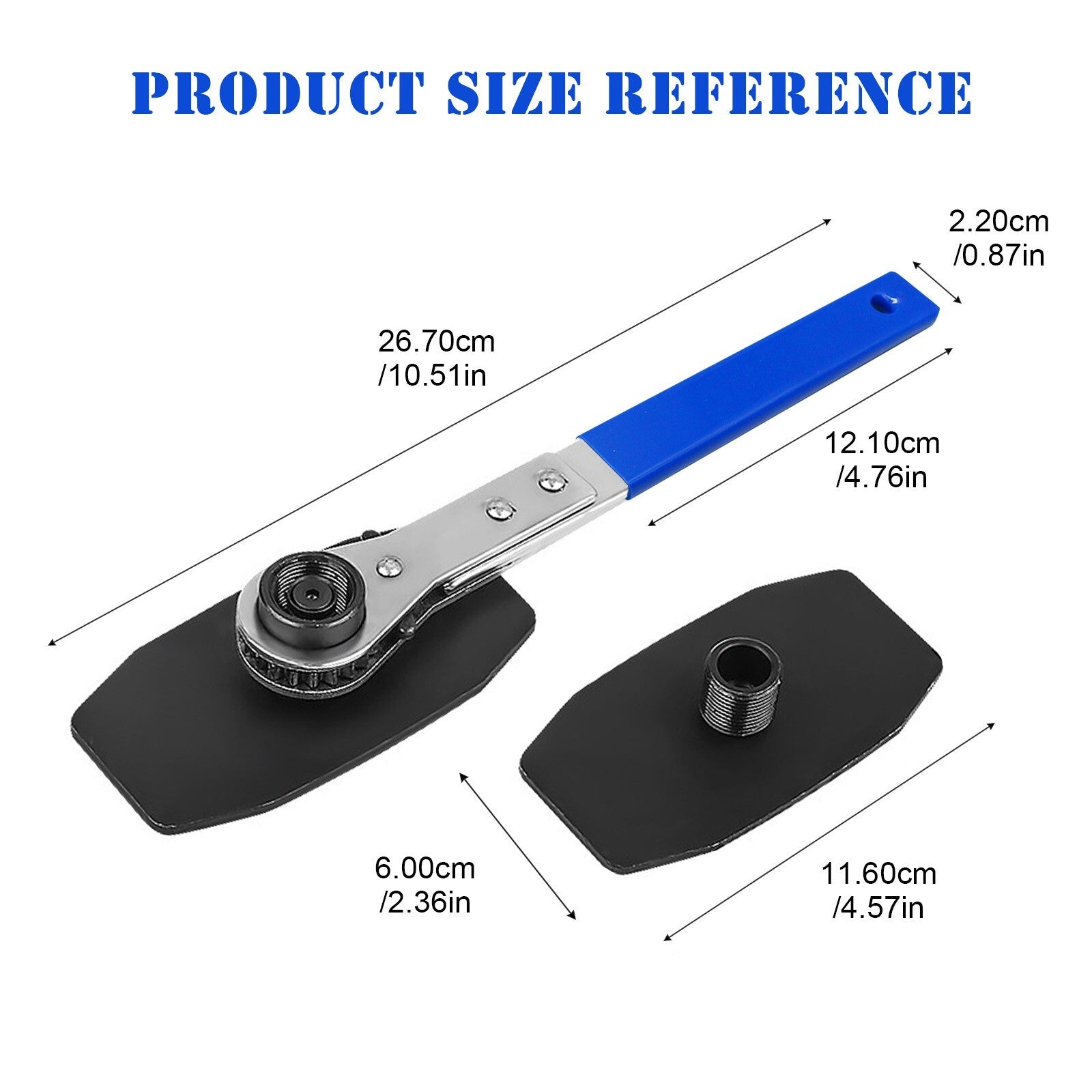 Car Ratchet Brake Piston Wrench Spreader Caliper Pad Install Tool Press Portable