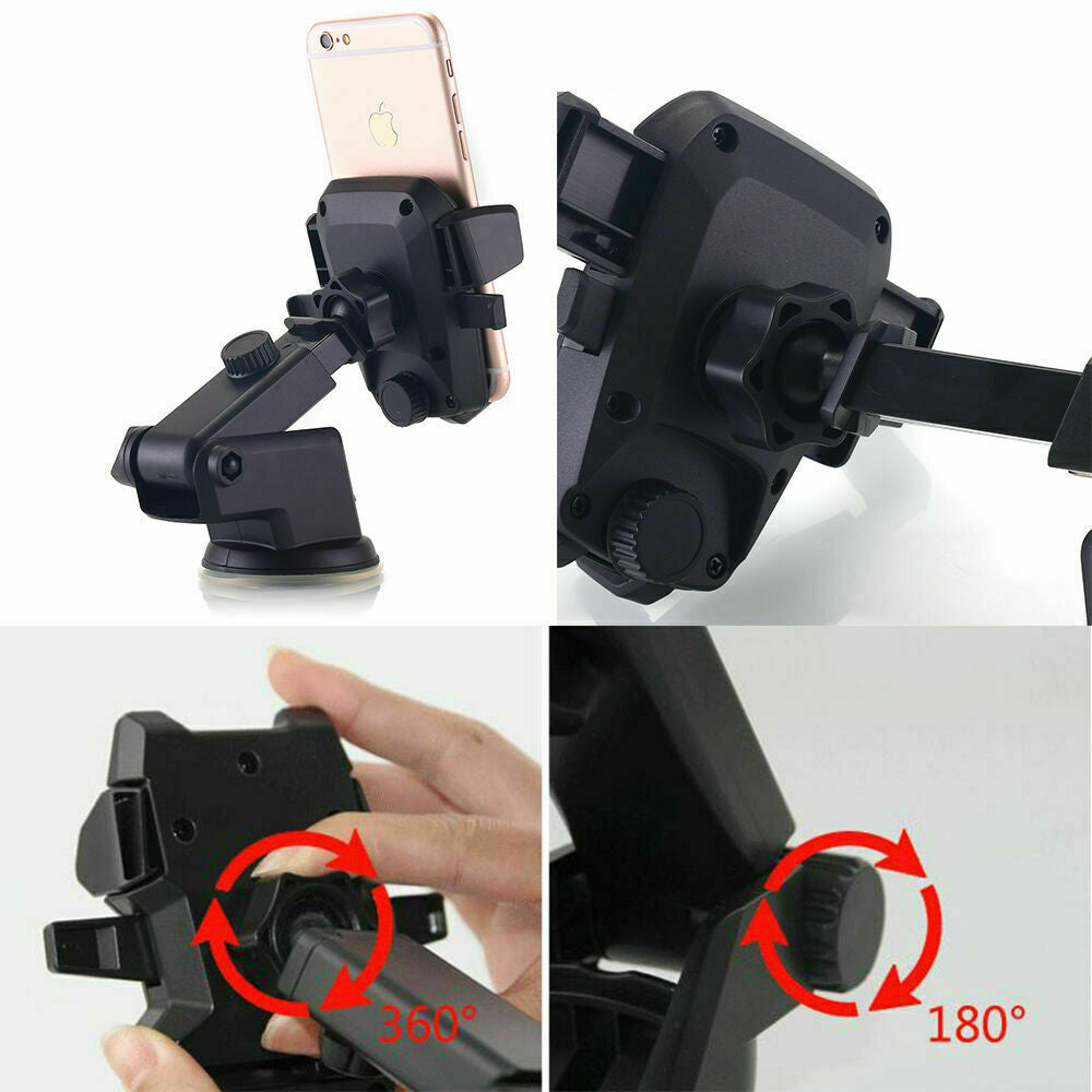 360° Car Windshield Mount Holder Stand for Iphone Samsung Mobile Cell Phone GPS