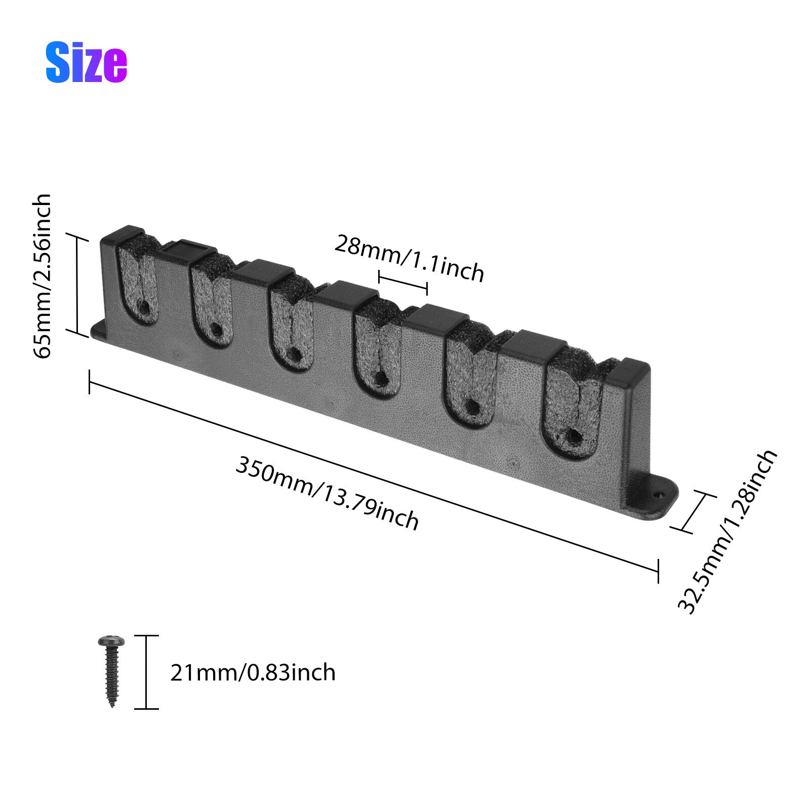 Horizontal Boat Fishing 6 Rod Rack Wall Mount Vertical Holder Pole Stand Storage