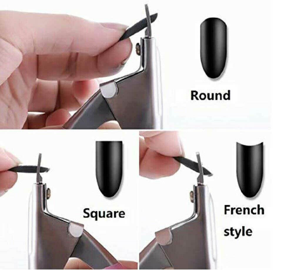 Acrylic False Nail Tip Cutter Clipper Nail Pink with Spring Manicure Tip Cutter