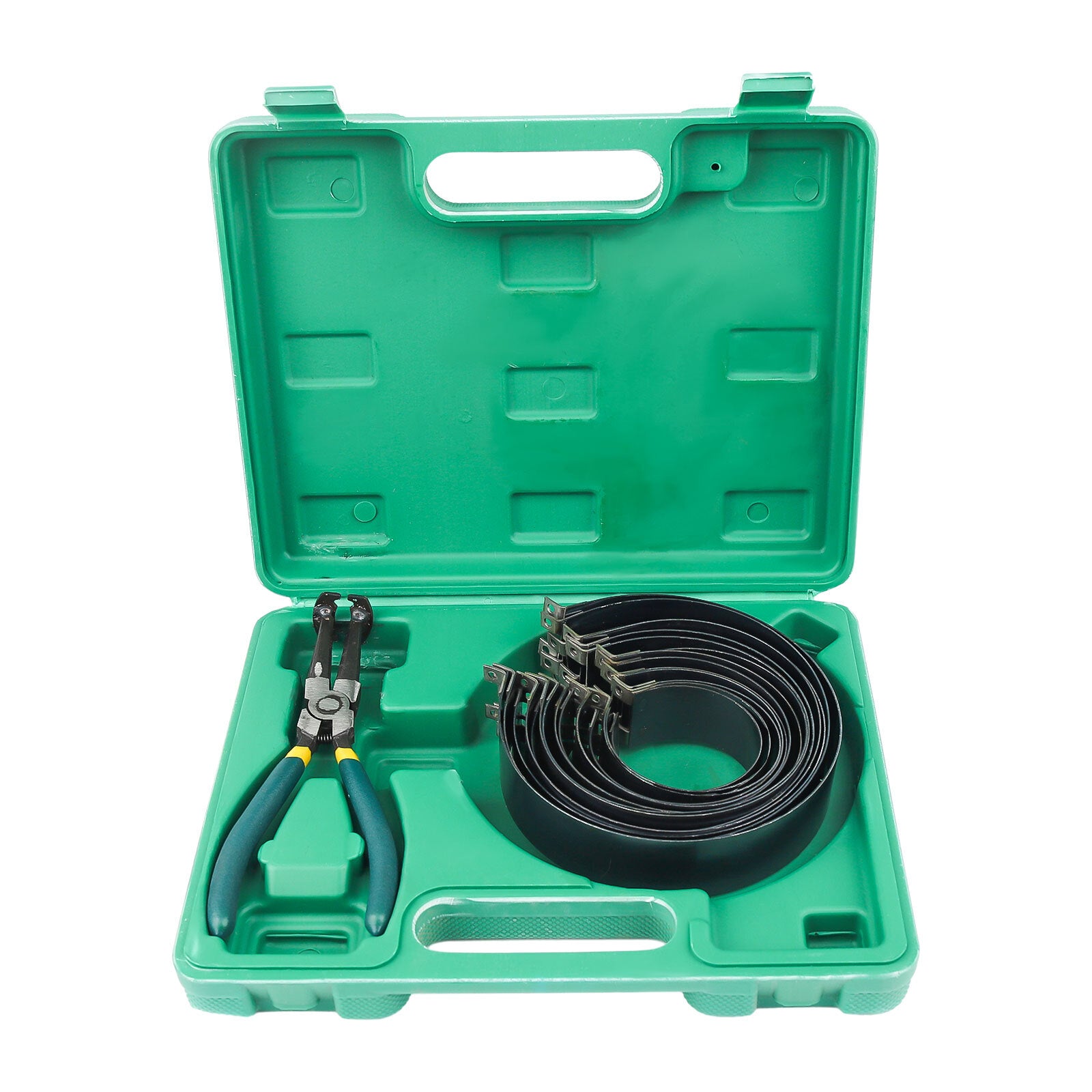 Motorcycle Ring Compressor Cylinder Installer Tool Kit with Plier&14 Band