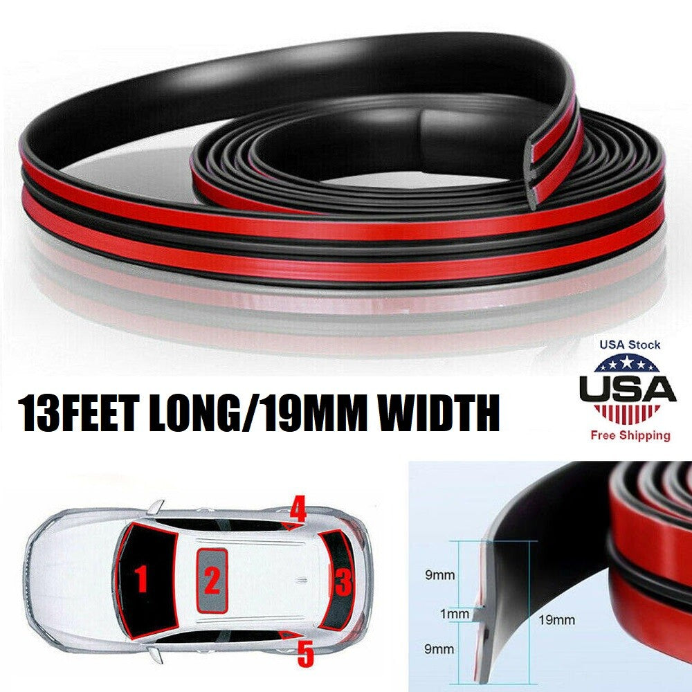 4M Universal Windshield Rubber Molding Seal Trim for Windscreen & Windows