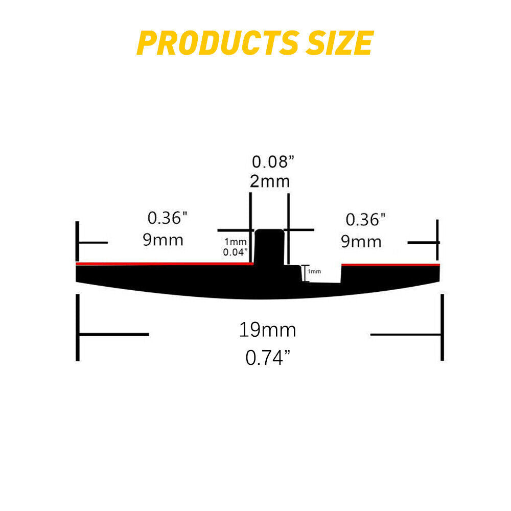 4M Universal Windshield Rubber Molding Seal Trim for Windscreen & Windows