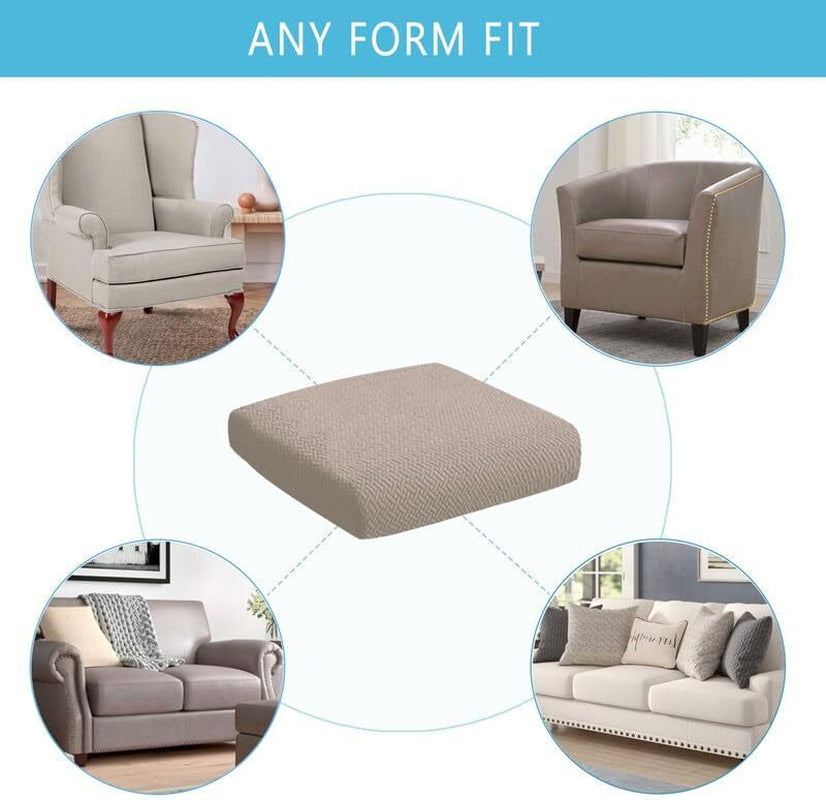 2pcs 100% Waterproof Patio Stretch Sofa Cushion Covers Outdoor Chair Cushion Covers