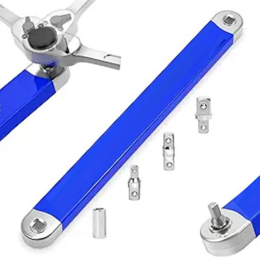Offset Extension Wrench Set Ratchet Spanner Wrench with Extender Adapter Fast