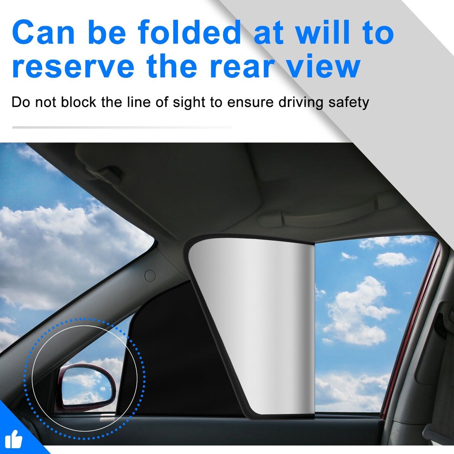 Magnetic Car Window Sun Shade – UV Protection & Privacy Screen for Front and Rear Windows (Set of 4