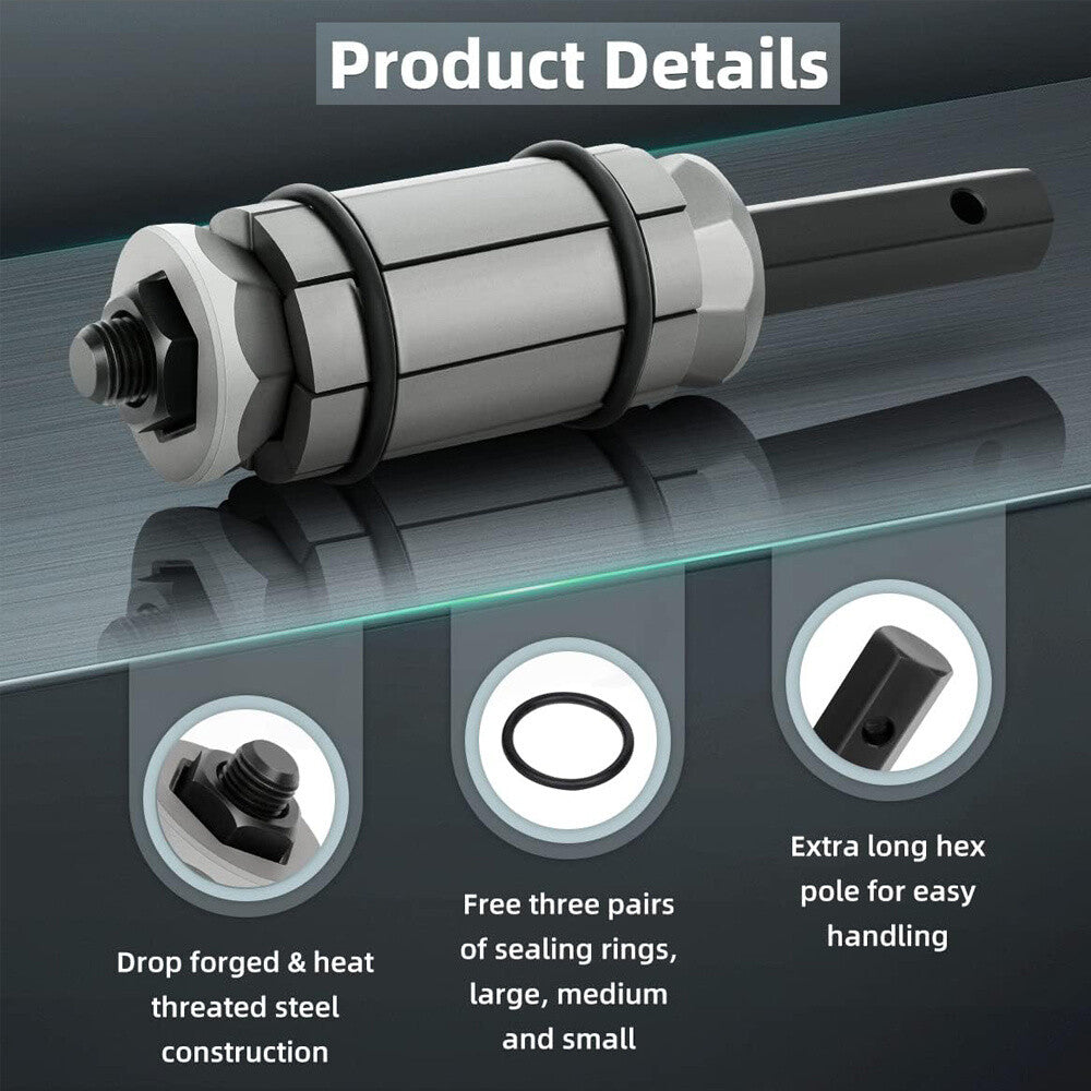 3-Piece Tail Pipe Expander Set – High Strength Steel Exhaust Pipe Expander Kit with Storage Case