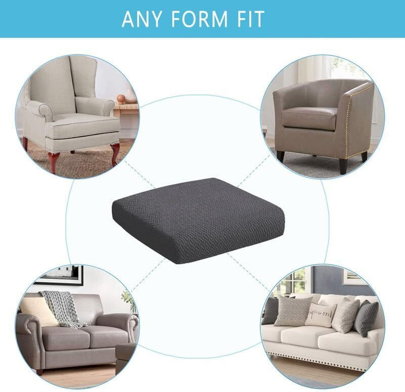 2pcs 100% Waterproof Patio Stretch Sofa Cushion Covers Outdoor Chair Cushion Covers