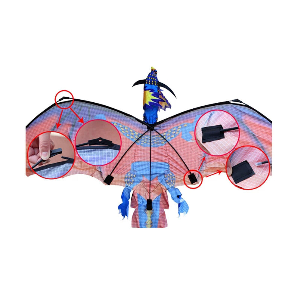 3D Dragon Single Line Kite for Adult Kids Classical Sports Outdoor Easy to Fly