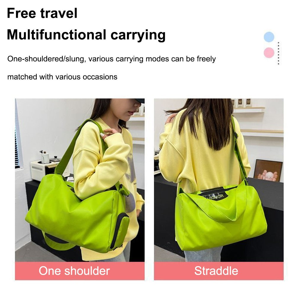 Lightweight Sports Gym Travel Duffel Bag Wet Pocket for Swim Yoga Training