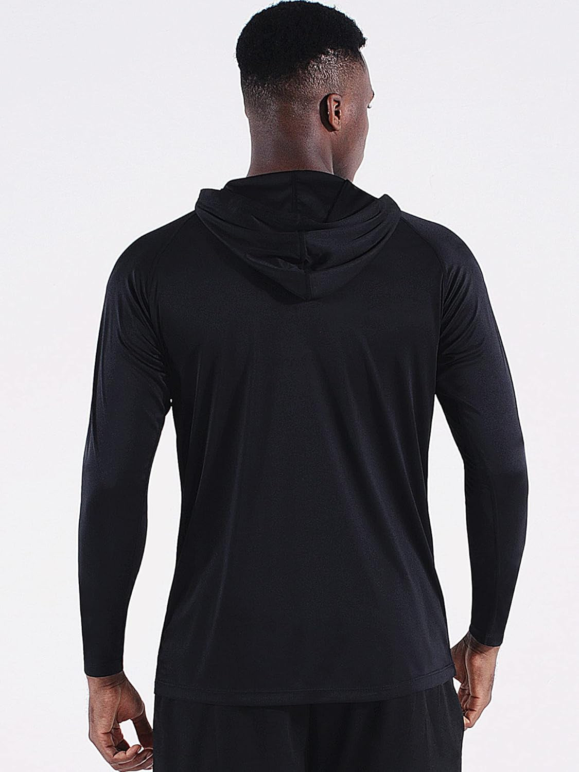 Men'S Workout Long Sleeve Fishing Shirts UPF 50+ Sun Protection Dry Fit Hoodies