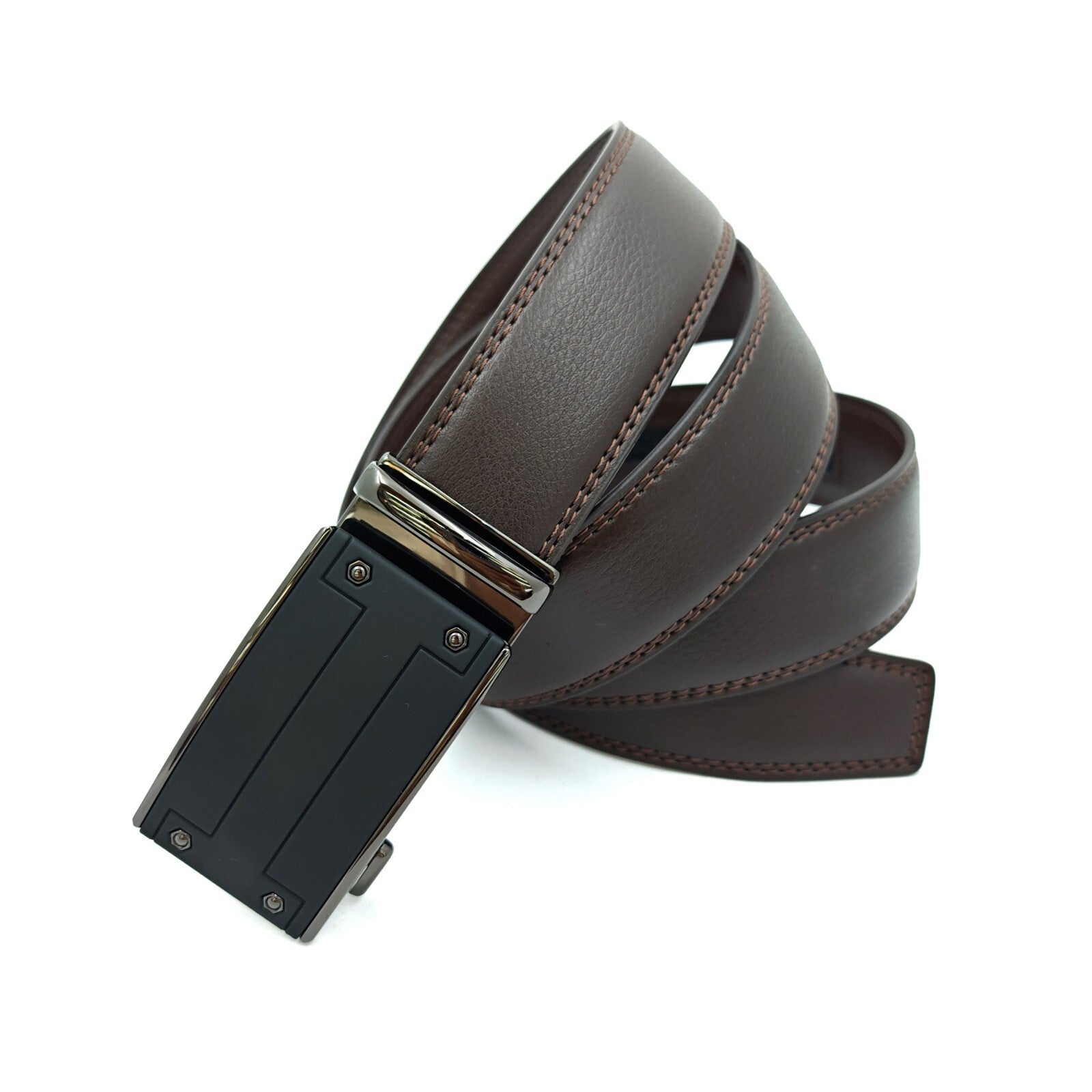 Men'S Ratchet Belt Genuine Leather Mens Belt with Slide Ratchet Belts for Men