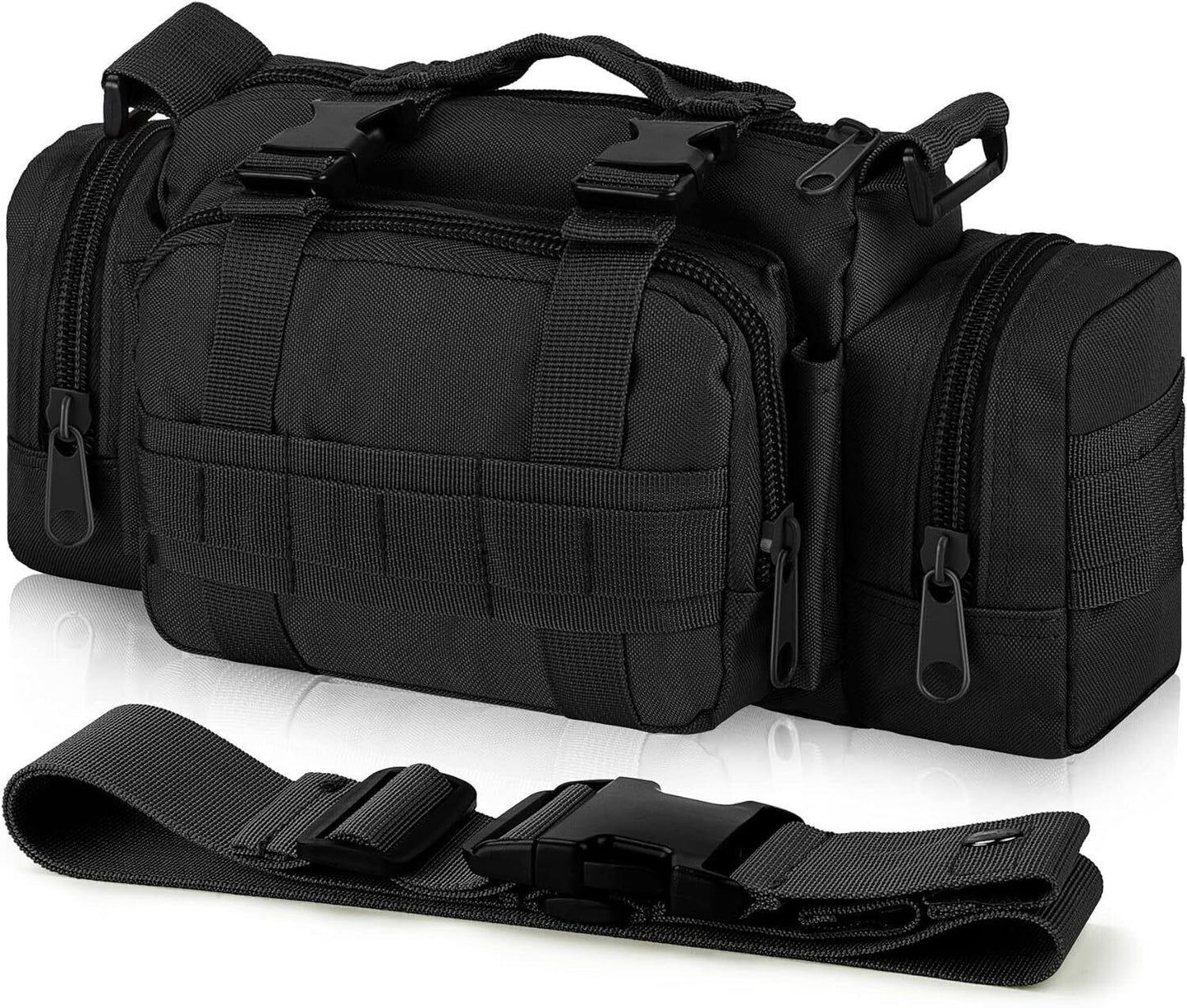 Multipurpose Outdoor Tactical Bag Fanny Pack, Shoulder Bag & Tote Small Duffle Bag Molle Gym Bag Waterproof Travel Sport Handbag
