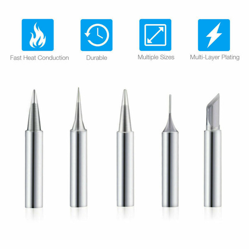 10Pcs Solder Screwdriver Iron Tip 900M-T for Hakko Soldering Station Tool Set