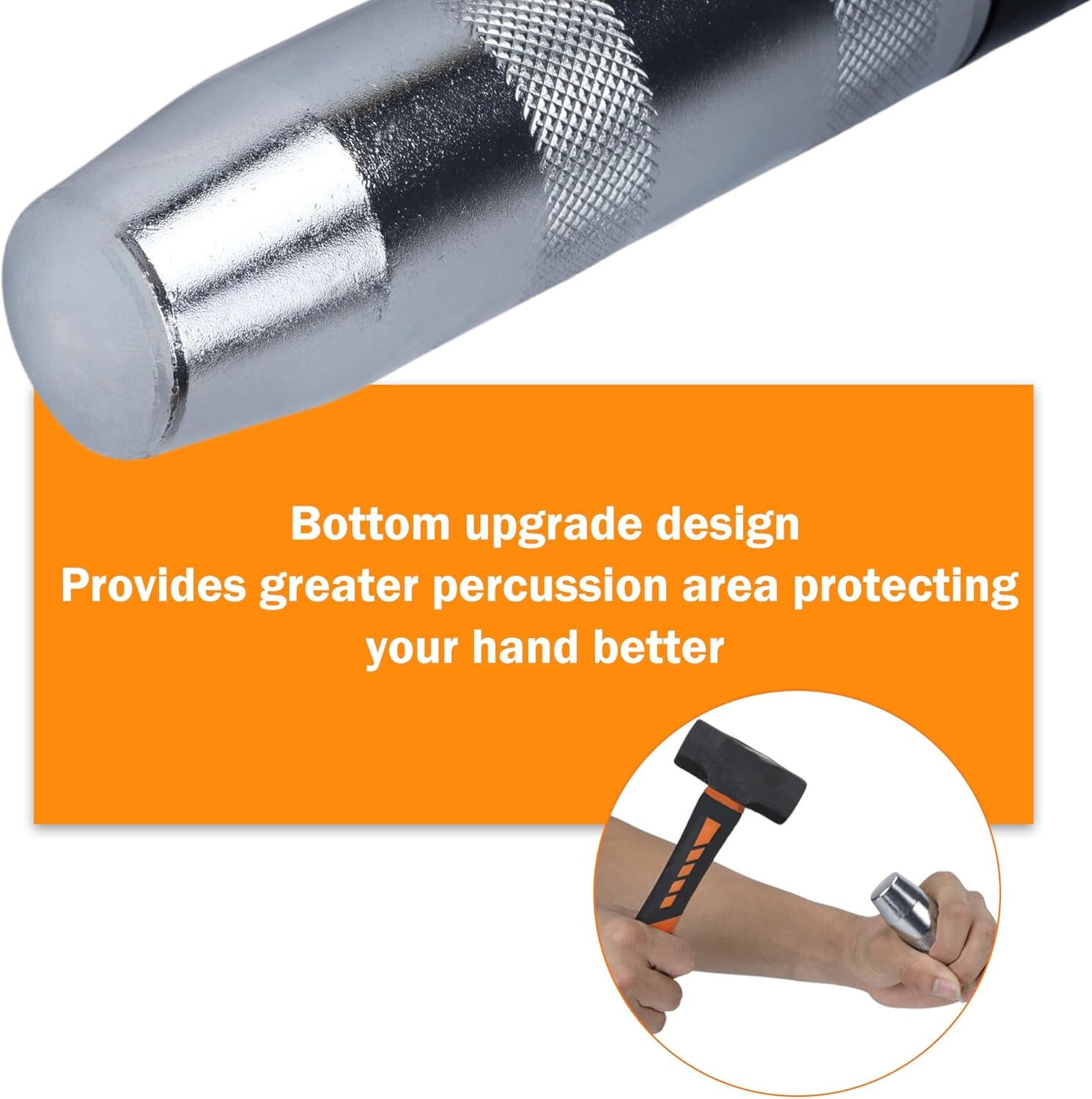 1/2" Impact Screwdriver, Manual Reversible Impact Driver Set with 13 Piece Hand