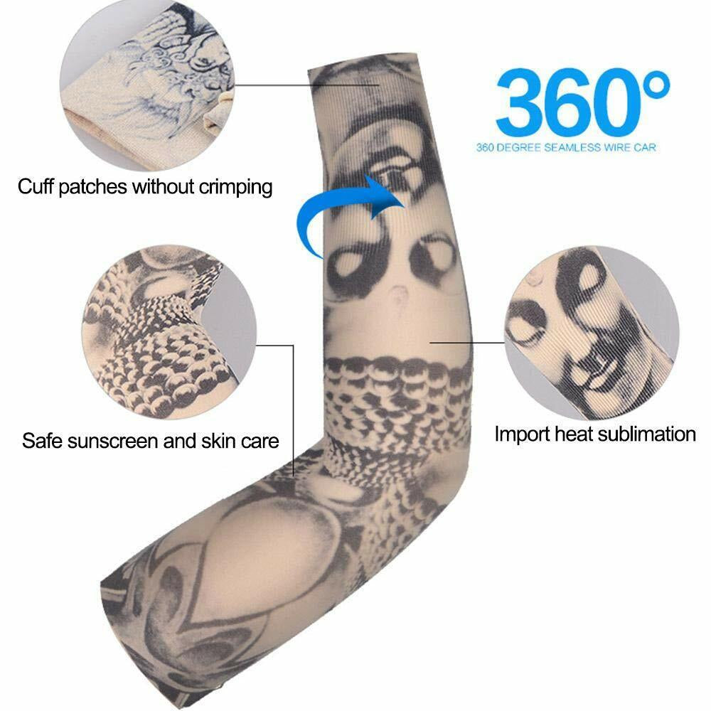 10 PCS Tattoo Cooling Arm Sleeves Cover All Black