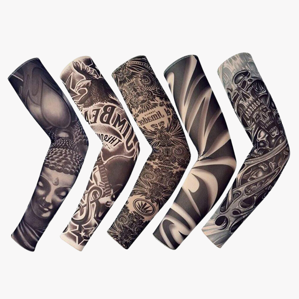 10 PCS Tattoo Cooling Arm Sleeves Cover All Black