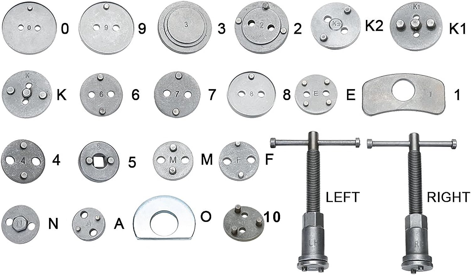 Disc Brake Caliper Compressor Wind Back Tool 24Pc C