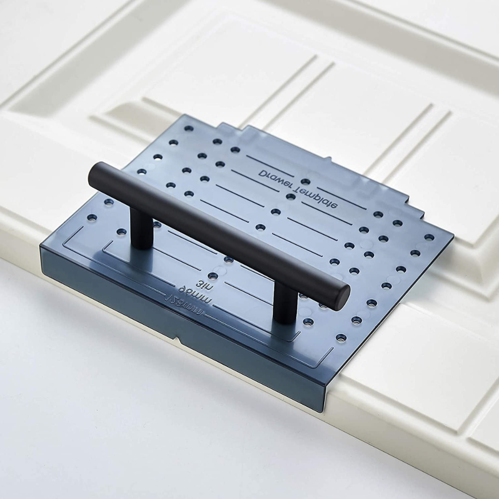 Cabinet Door Drawer Hardware Installation Template Kit Include Drill Bit Mounting Template for Cabinet Knob